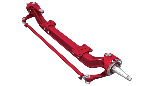 Weight optimization was designed into avery Steertek NXT component, from axle seat and knuckle castings to axle beam refinements, Hendrickson reported.