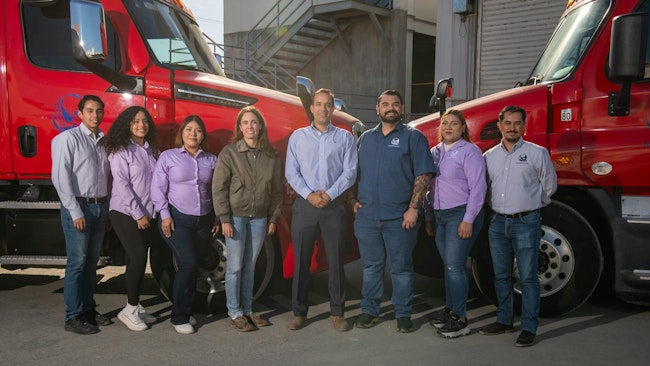 The Transnational Line team includes, fourth from left, Natalia Angel, Santiago Angel Gutierrez, and Luis Huerta.