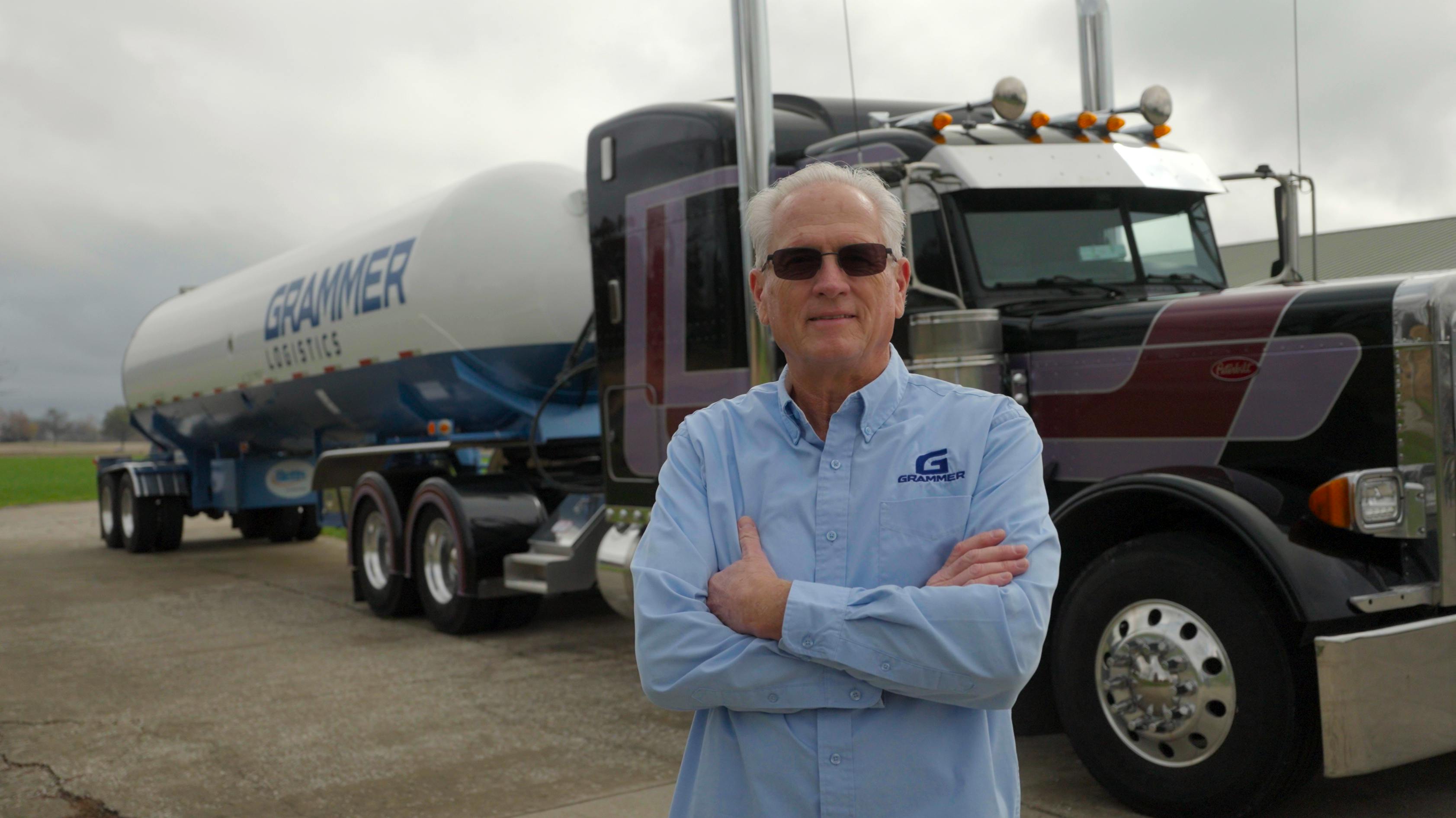 Grammer Logistics chemical hauler Mark Schroyer has seen a lot through the windshield of a tank truck during his 45-year career.