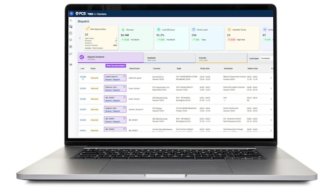 PCS Software’s new Dispatch Manager module analyzes 36-plus real-time data points on drivers, assets, and lanes to recommend or automate assignments.