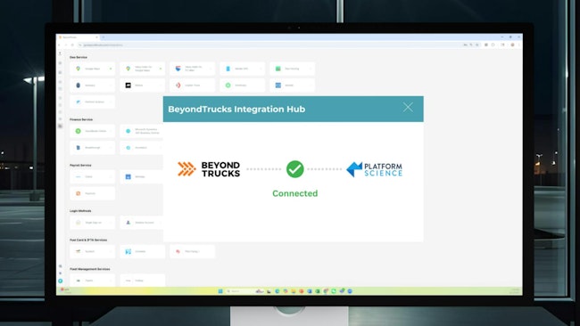 BeyondTrucks’ AI-native TMS, now available in the Platform Science Virtual Vehicle Marketplace, features order intake, invoicing and driver payroll automation, smart load planning, and more.
