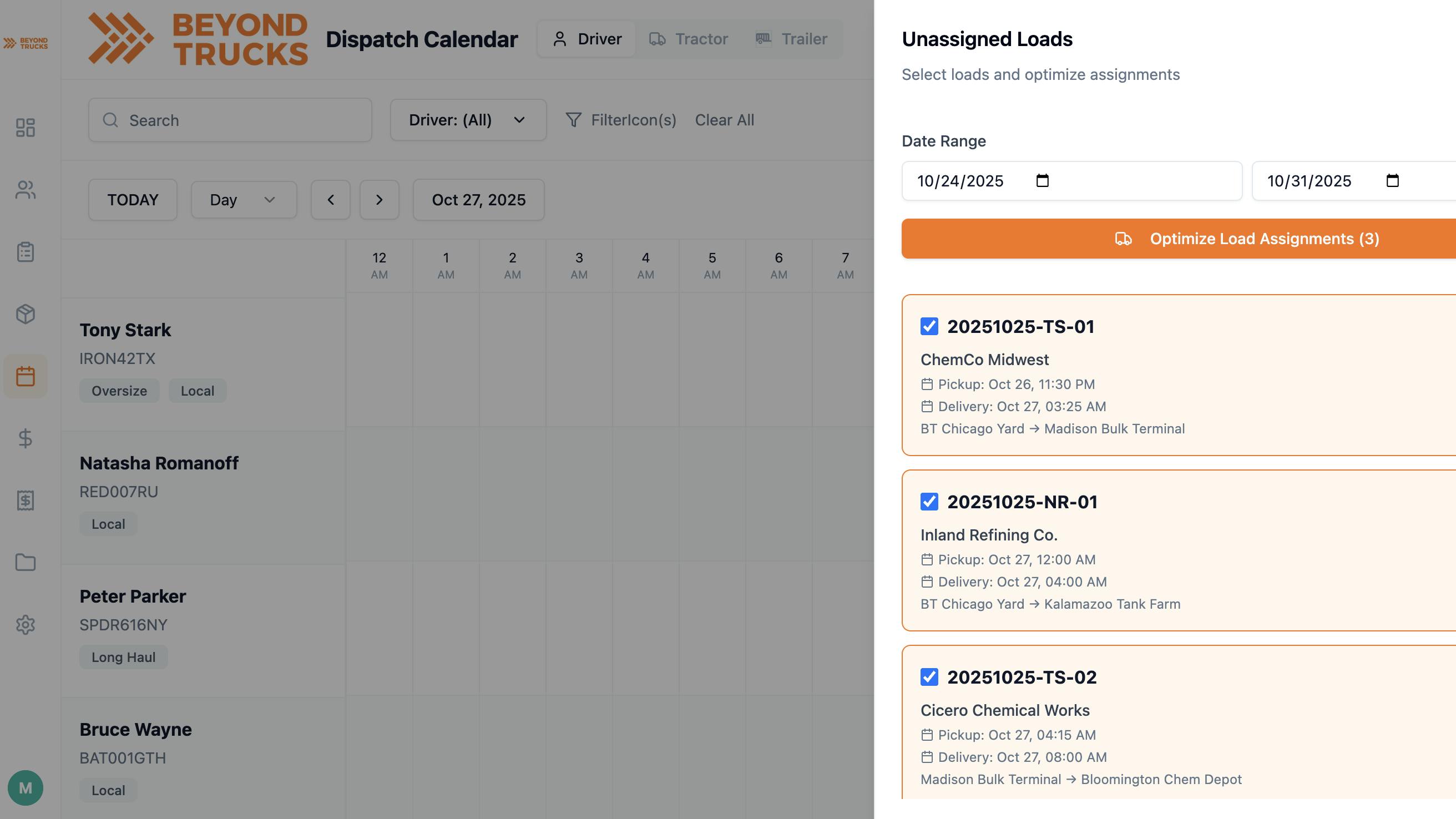 BeyondTrucks introduced a new AI-powered optimization tool embedded into its TMS platform during ATA's 2025 Management Conference & Exhibition in San Diego, California.