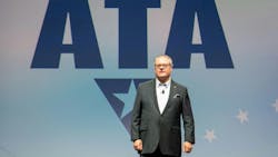 American Trucking Association’s board of directors elected Groendyke Transport CEO Greg Hodgen as the national federation’s 81st chairman during ATA’s 2025 Management Conference and Exhibition in San Diego. American Trucking Association’s board of directors elected Groendyke Transport CEO Greg Hodgen as the national federation’s 81st chairman during ATA’s 2025 Management Conference and Exhibition in San Diego.
