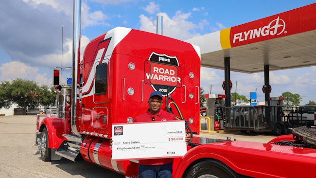 Pilot Company recently surprised fuel hauler Stacy Batiste, the company's 2025 Road Warrior champion, with a new Kenworth truck and $50,000 cash prize during his stop at a Flying J in Baytown, Texas.