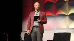 David Price, NTTC chairman and UPT executive vice chairman, moderates a supplier panel during Tank Truck Week 2025 in Kansas City, Missouri. David Price, NTTC chairman and UPT executive vice chairman, moderates a supplier panel during Tank Truck Week 2025 in Kansas City, Missouri.