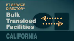 Transload Directory title slide for California with an icon representing product transfer