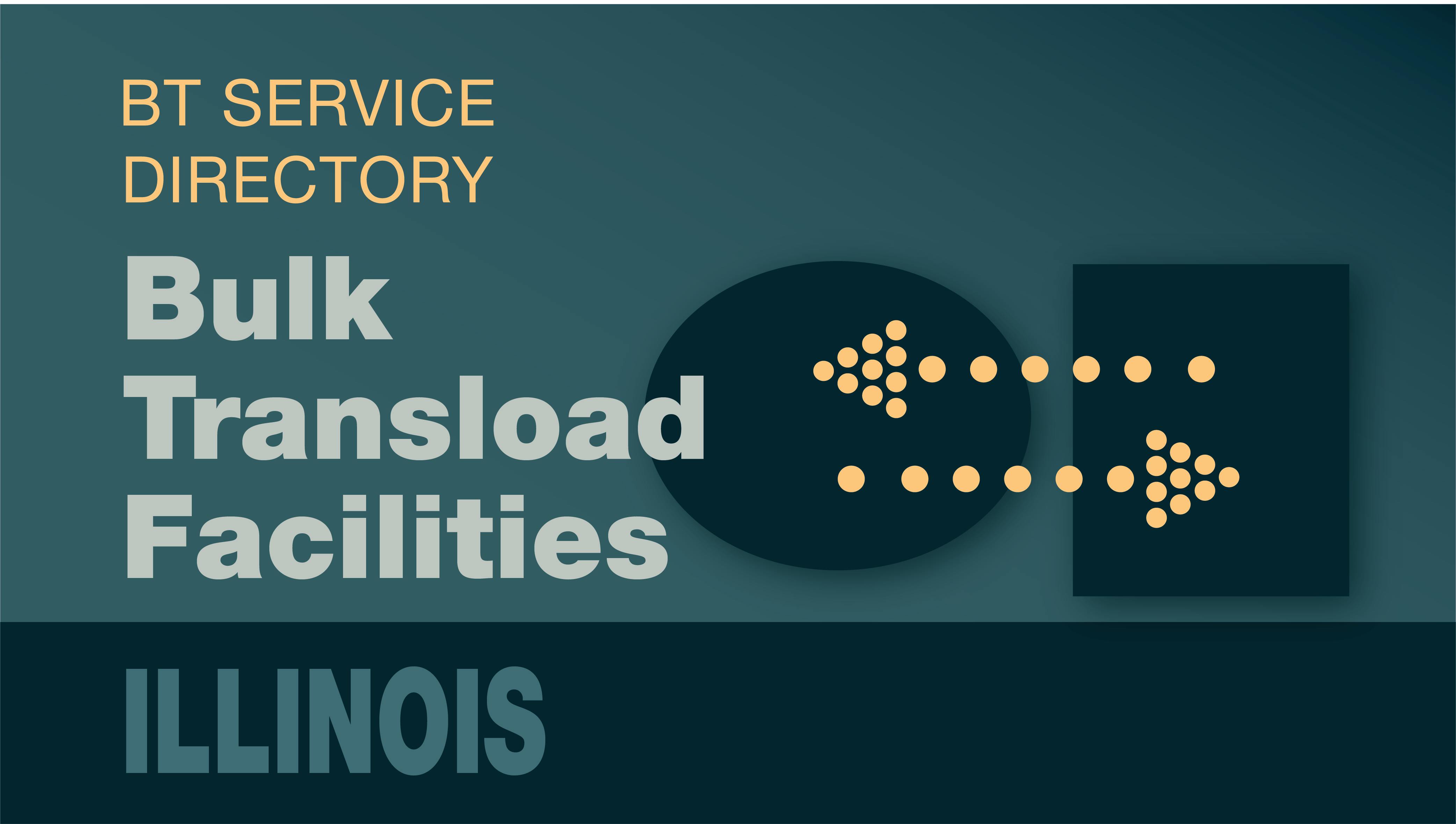 Transload Directory title slide for Illinois with an icon representing product transfer