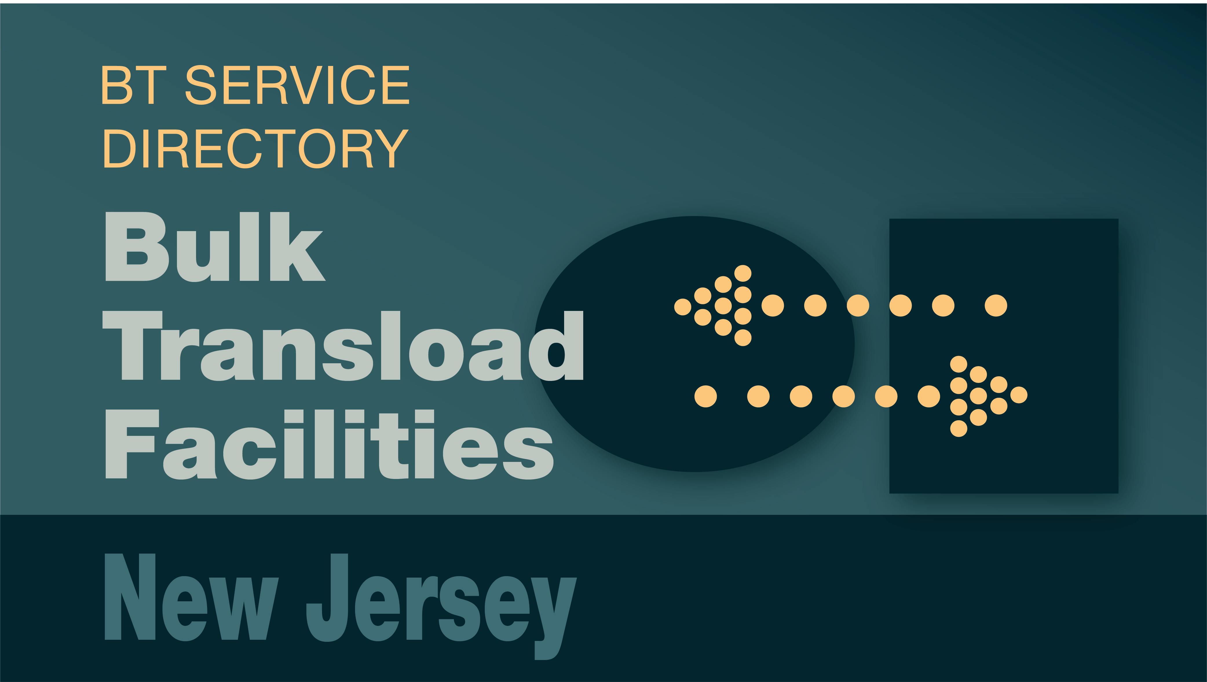 Transload Directory title slide for New Jersey with an icon representing product transfer