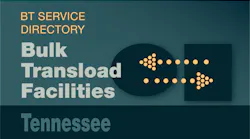 Transload Directory title slide for Tennessee with an icon representing product transfer