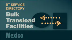 Transload Directory title slide for Mexico with an icon representing product transfer