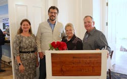 Frieda Lolley, Intermodal Tank Container Association president, second from right, stands with guests and ITCA board member Ron Beeson, at right, during the 2025 Intermodal Bulk Liquid Symposium. Frieda Lolley, Intermodal Tank Container Association president, second from right, stands with guests and ITCA board member Ron Beeson, at right, during the 2025 Intermodal Bulk Liquid Symposium.