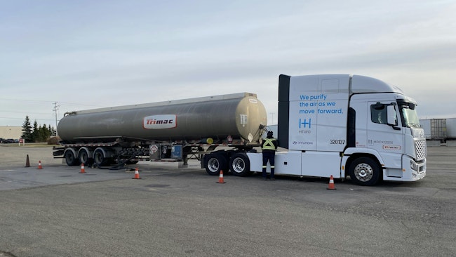 Trimac Hyundai Xcient truck