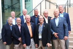 Past NTTC chairs reunite in Tampa. Clockwise from top left are Brian Wood (2016-17), Greg Price (2006-07), Hans Schaupp (2012-13), Dean Kaplan (2014-15), Herb Evans (2023-24), Ward Best (2024-25), Randy Clifford (2022-23), Rob Sandlin (2021-22), Kevin Jackson (2020-21), and John Whittington (2018-19). Past NTTC chairs reunite in Tampa. Clockwise from top left are Brian Wood (2016-17), Greg Price (2006-07), Hans Schaupp (2012-13), Dean Kaplan (2014-15), Herb Evans (2023-24), Ward Best (2024-25), Randy Clifford (2022-23), Rob Sandlin (2021-22), Kevin Jackson (2020-21), and John Whittington (2018-19).