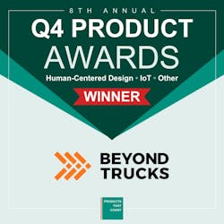 BeyondTrucks recently received the Q4 2025 'Products That Count' award for its human-centric, AI-integrated transportation management system that enhances decision-making and operational efficiency. BeyondTrucks recently received the Q4 2025 'Products That Count' award for its human-centric, AI-integrated transportation management system that enhances decision-making and operational efficiency.