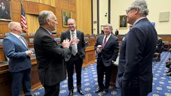 ATA President and CEO Chris Spear and ATA Chairman Greg Hodgen, CEO of Groendyke Transport, recently visited Capitol Hill to advocate for legislation that helps the trucking industry crack down on cargo theft. ATA President and CEO Chris Spear and ATA Chairman Greg Hodgen, CEO of Groendyke Transport, recently visited Capitol Hill to advocate for legislation that helps the trucking industry crack down on cargo theft.
