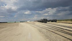 Twin Eagle Terminals & Logistics has completed a 2,000-ft. track expansion at its Big Spring, Texas facility, increasing capacity and improving rail logistics for energy and industrial commodities. Twin Eagle Terminals & Logistics has completed a 2,000-ft. track expansion at its Big Spring, Texas facility, increasing capacity and improving rail logistics for energy and industrial commodities.