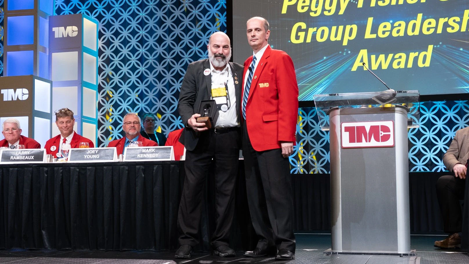 Randy Obermeyer of Online Transport received the Peggy Fisher Study Group Leadership Award during TMC&rsquo;s 2026 Annual Meeting in Nashville, Tennessee.