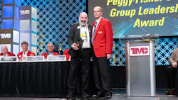 Randy Obermeyer of Online Transport received the Peggy Fisher Study Group Leadership Award during TMC’s 2026 Annual Meeting in Nashville, Tennessee. Randy Obermeyer of Online Transport received the Peggy Fisher Study Group Leadership Award during TMC’s 2026 Annual Meeting in Nashville, Tennessee.