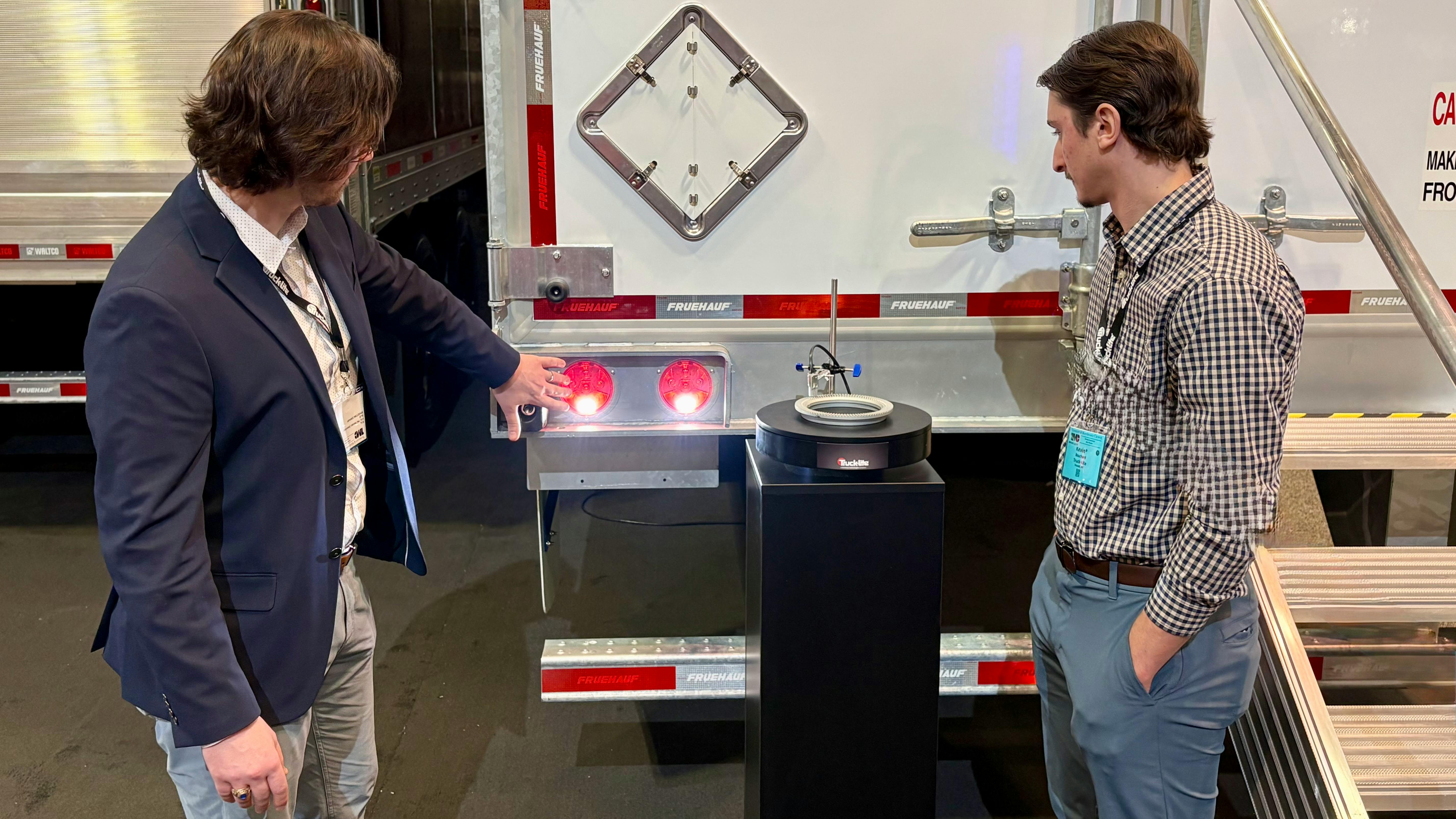 Truck-Lite highlighted its new Trailer Back Up Safety System on a dry van trailer at the 2026 TMC Annual Meeting in Nashville, but the system works for multiple trailer types, including tankers, the company reported.