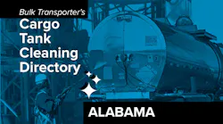 Text describing directory section over photo of man cleaning exterior of tank trailer
