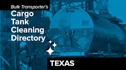 Text describing directory section over photo of man cleaning exterior of tank trailer