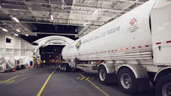 A FortisBC LNG tanker prepares for marine bunkering. A FortisBC LNG tanker prepares for marine bunkering.