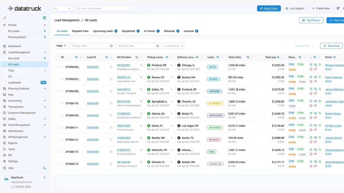 Datatruck has expanded its fuel integration network to 16 partners, providing carriers with real-time access to critical cost data, streamlining operations, and improving financial visibility for small fleets without dedicated data teams.