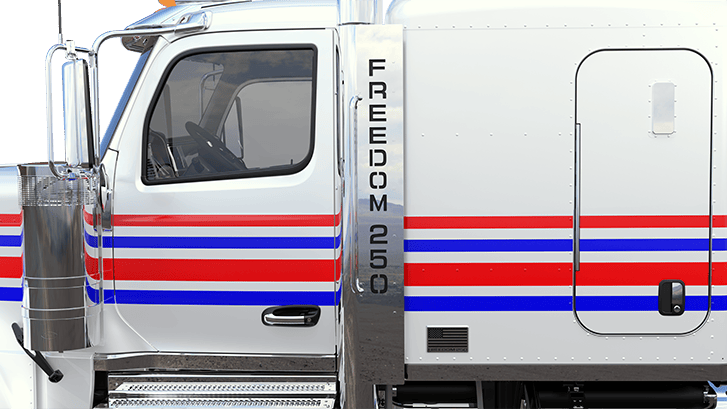 Peterbilt introduces the limited-production Freedom 250 Model 589, a patriotic truck celebrating 250 years of American independence with exclusive design features and premium interior options.