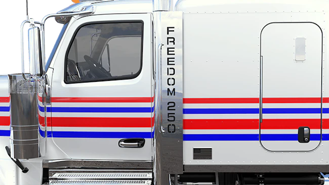 Peterbilt introduces the limited-production Freedom 250 Model 589, a patriotic truck celebrating 250 years of American independence with exclusive design features and premium interior options.