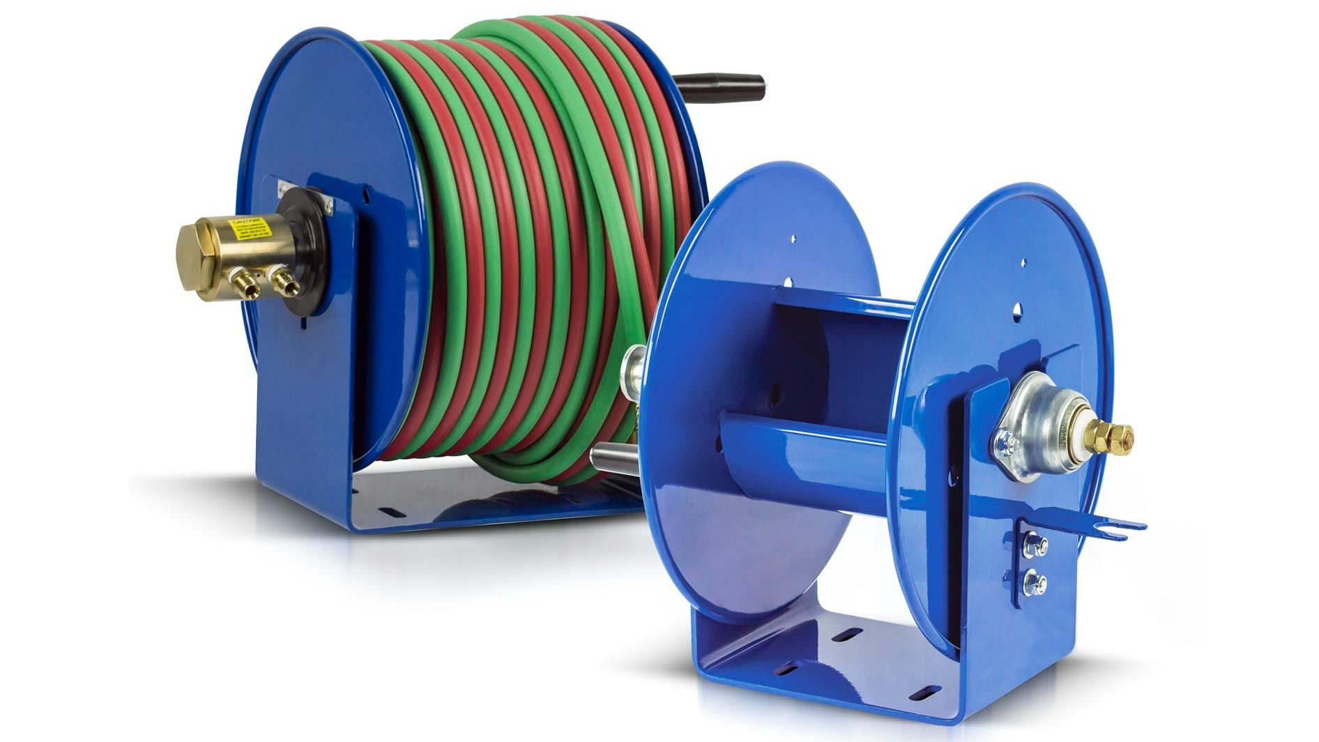 The Coxreels 100W and 100WCL Series are designed for industrial welding environments, offering space-saving, durable, and lightweight reels with features like full-flow swivels and built-in cable keepers, backed by a two-year warranty.