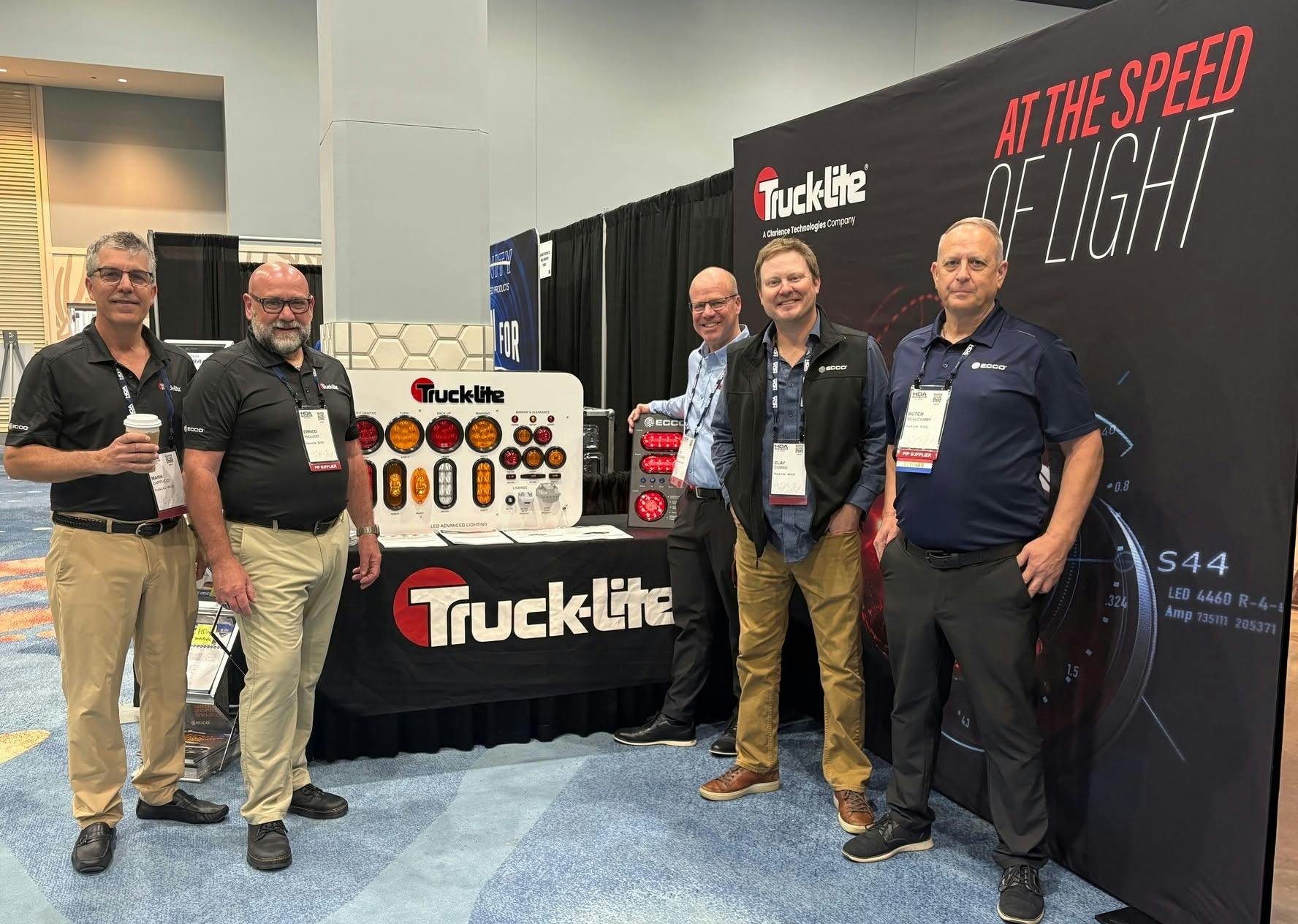 Truck-Lite, seen here on Day 1 of the 2026 HDA Truck Pride Annual Meeting in San Diego, recently secured a five-year FMCSA exemption for the use of its auxiliary amber pulsating brake lamp on the rear of commercial motor vehicles.