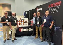Truck-Lite, seen here on Day 1 of the 2026 HDA Truck Pride Annual Meeting in San Diego, recently secured a five-year FMCSA exemption for the use of its auxiliary amber pulsating brake lamp on the rear of commercial motor vehicles. Truck-Lite, seen here on Day 1 of the 2026 HDA Truck Pride Annual Meeting in San Diego, recently secured a five-year FMCSA exemption for the use of its auxiliary amber pulsating brake lamp on the rear of commercial motor vehicles.