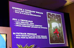 National Tank Truck Carriers is hoping to fill a trailer with 4,500 wreaths for veterans in a new partnership with Wreaths Across America.