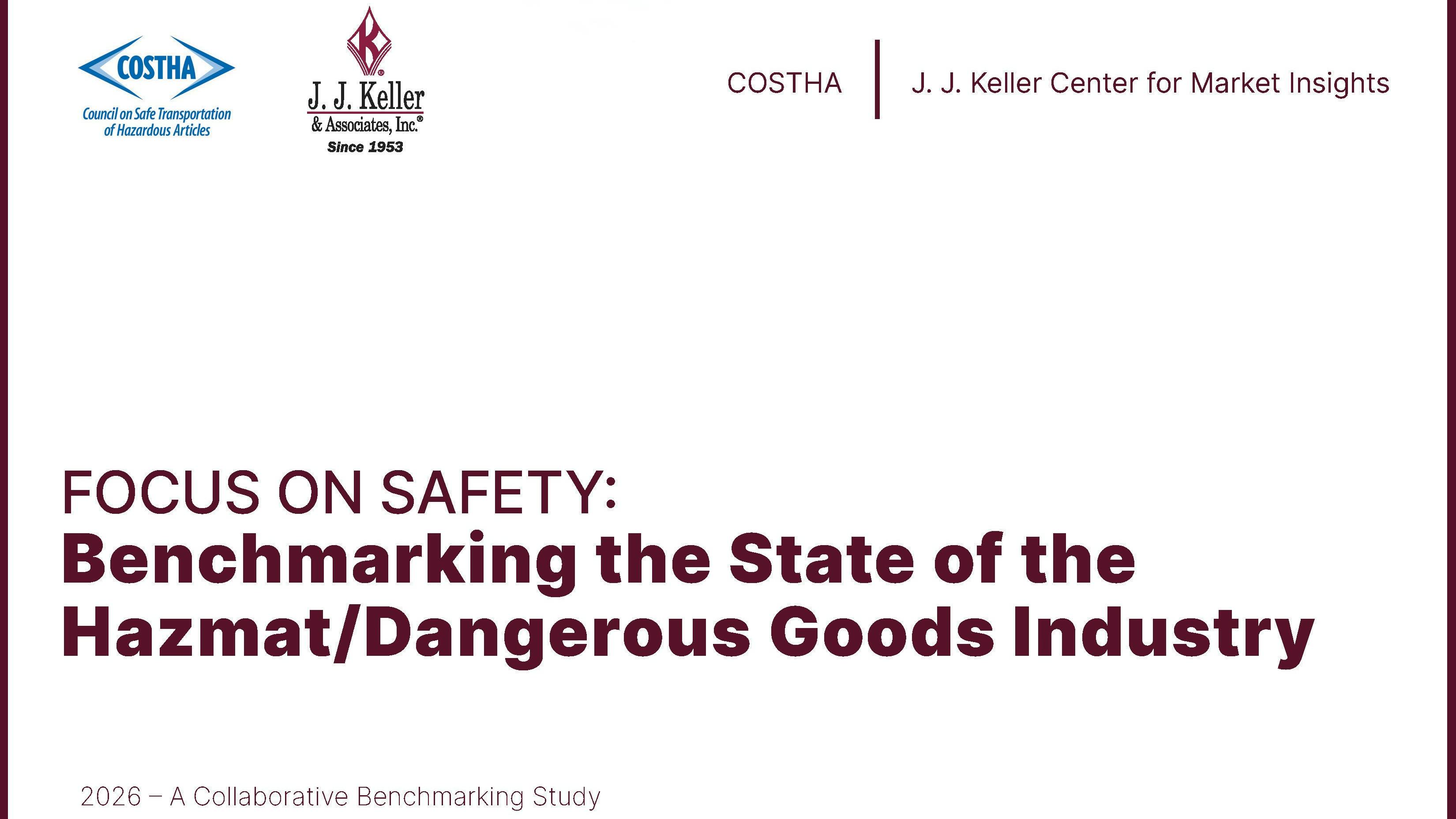 A recent study by J.J. Keller and COSTHA analyzes over 250 industry professionals' insights into hazmat transportation, highlighting operational risks like human error, training gaps, and undeclared materials, emphasizing the need for improved safety practices.