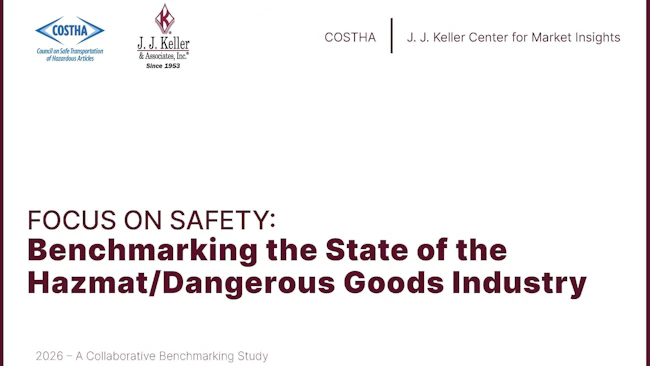 A recent study by J.J. Keller and COSTHA analyzes over 250 industry professionals' insights into hazmat transportation, highlighting operational risks like human error, training gaps, and undeclared materials, emphasizing the need for improved safety practices.