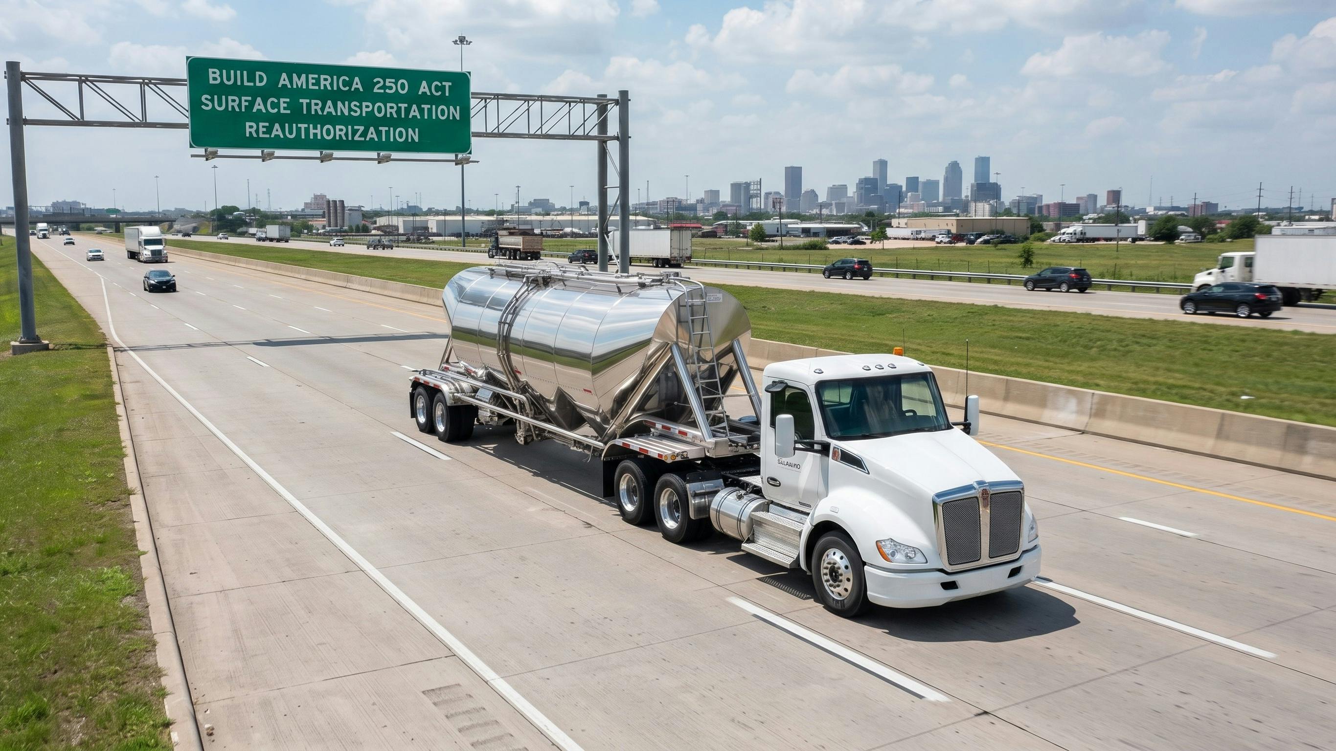 The BUILD America 250 Act includes a significant 10% dry bulk axle variance favored by tank truck stakeholders, including NTTC leaders, alongside reforms supporting vehicle weight limits, workforce development, and safety regulations, though some provisions face opposition.