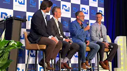 From left to right, Mansfield Energy’s Michael Mansfield Jr., CommodityAI’s Stefan Luger, TrueTMS’ George Thellman, and Gravitate’s Joel Davies recently came together at Mansfield Energy’s D1 Expo in Nashville to discuss the evolving role of artificial intelligence in transportation technology.