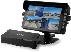 The Lytx 360 Hub Kit extends vehicle visibility with up to eight auxiliary cameras, enabling fleets to monitor blind spots, cargo, and surroundings.
