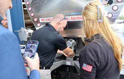Tim Gallagher, UPT VP of maintenance, took advantage of STE’s visit to point out features he appreciates and considerations for the next batch of trailers heading his way.