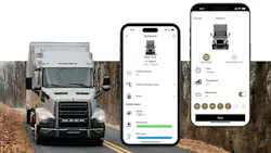The recently updated MyMack smartphone application features a digital dashboard that allows drivers to remotely monitor critical vehicle metrics—including diesel and DEF levels—and schedule cab climate pre-conditioning.